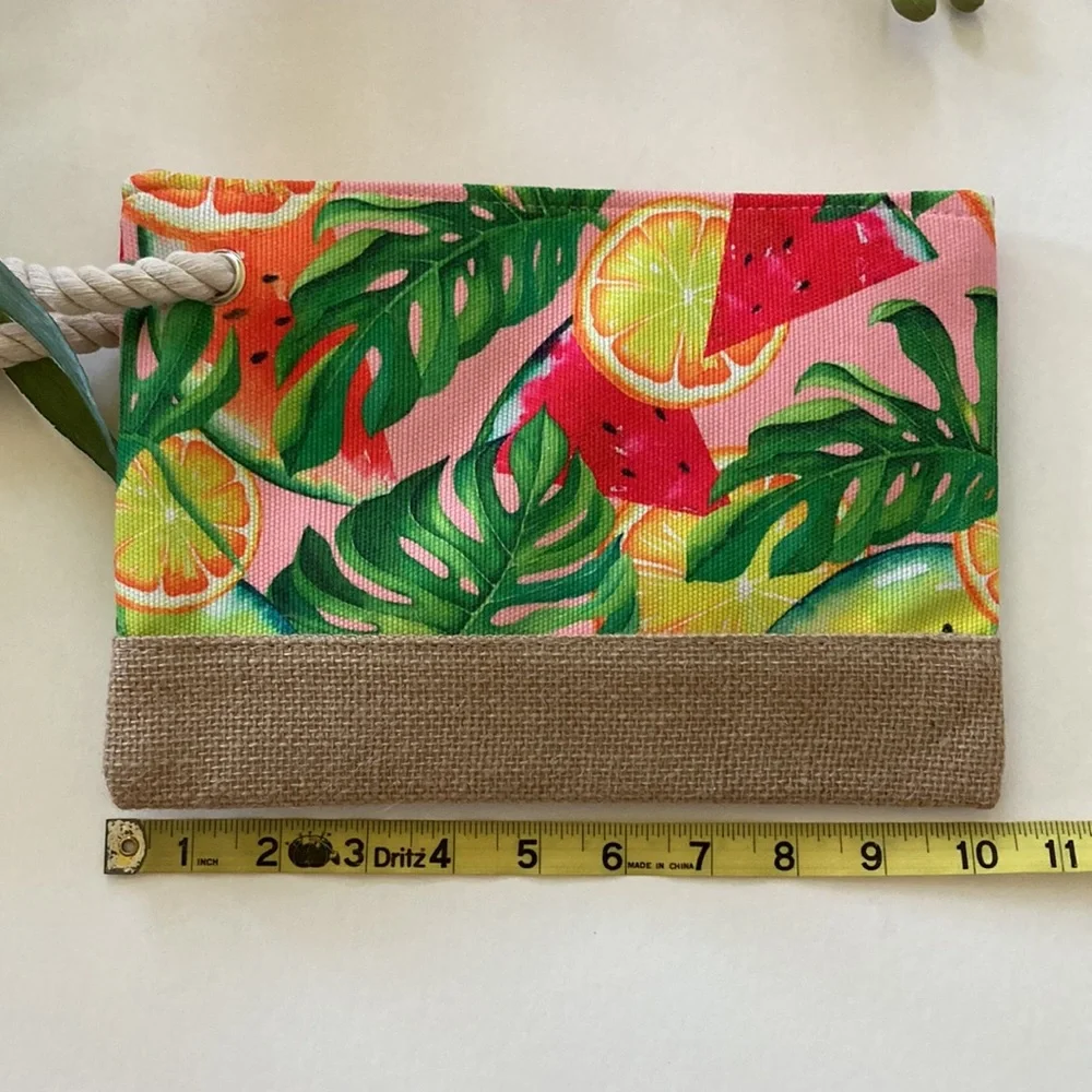 Tropical Fruit Wristlet/Cosmetic Bag - Picture 7 of 8